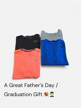 4 Men’s Nike colorful tee shirts. All 2x